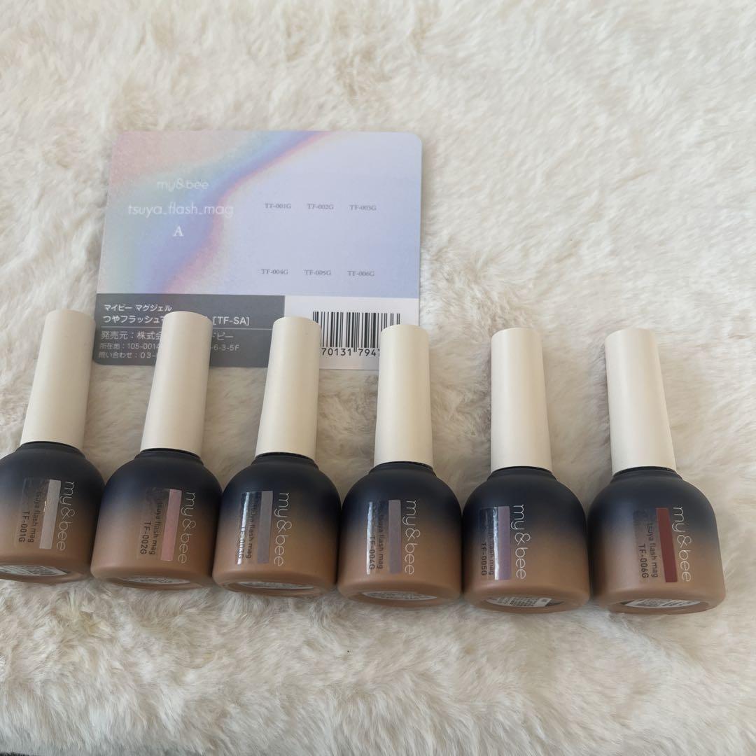 ８ｍｌ×６色マイビー　つやフラッシュ(001～006)６色セット