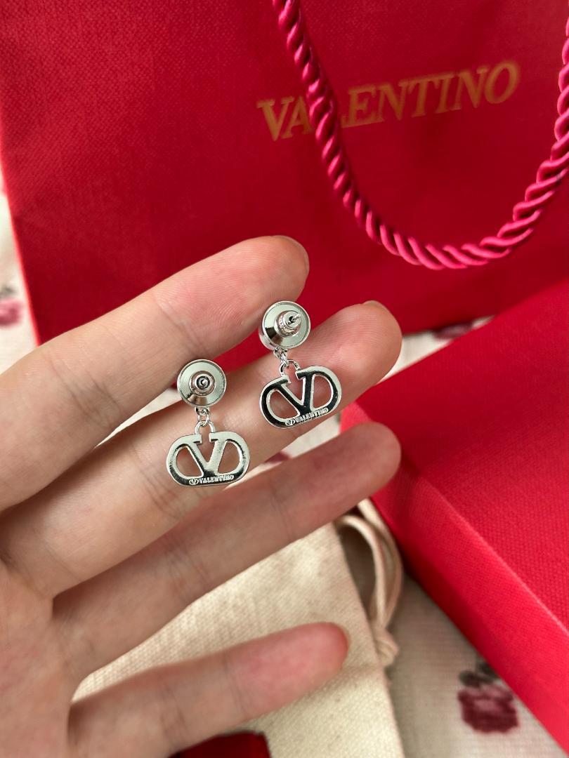 VALENTINO パール クリスタル ピアス