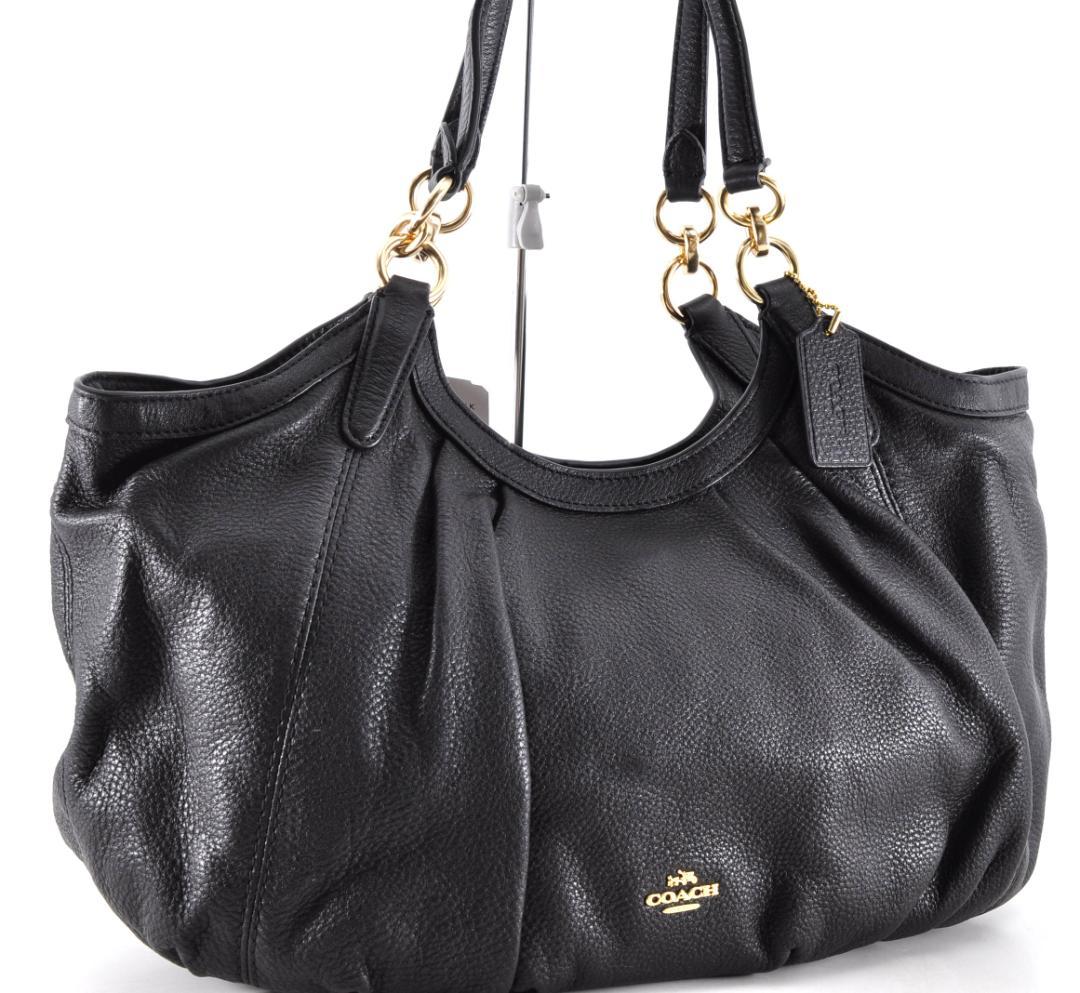 未使用 COACH コーチ 12155 ハンドバッグ 手提げかばん レザー 黒