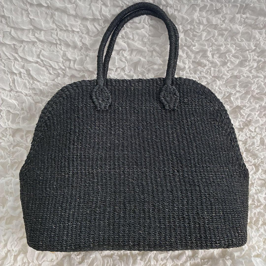 manimaris 新品未使用 アバカボストンバッグ ミニサイズ はBLACK