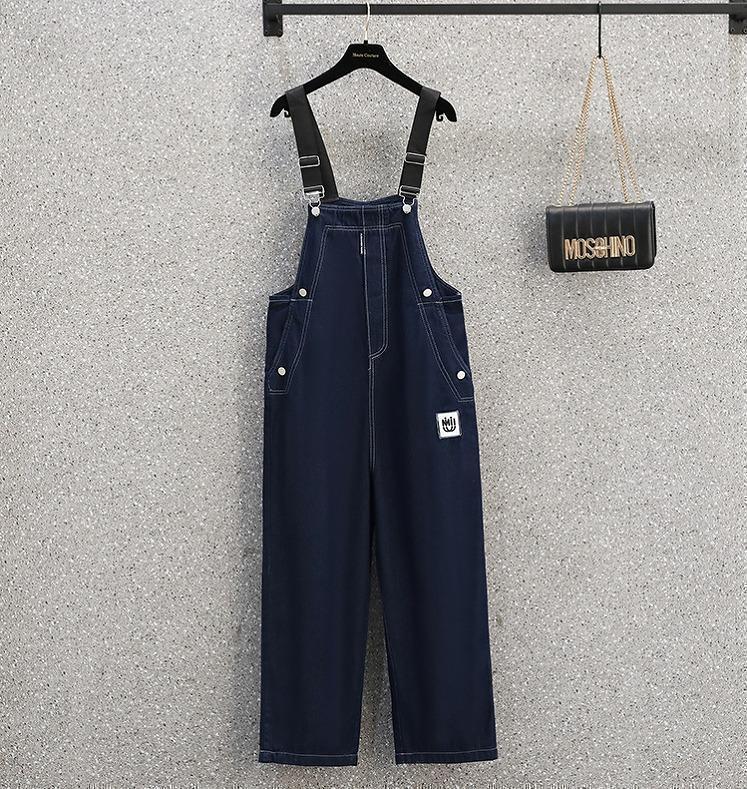 大きいサイズ　レディース　オーバーオール　サロペット　パンツ　デニム
