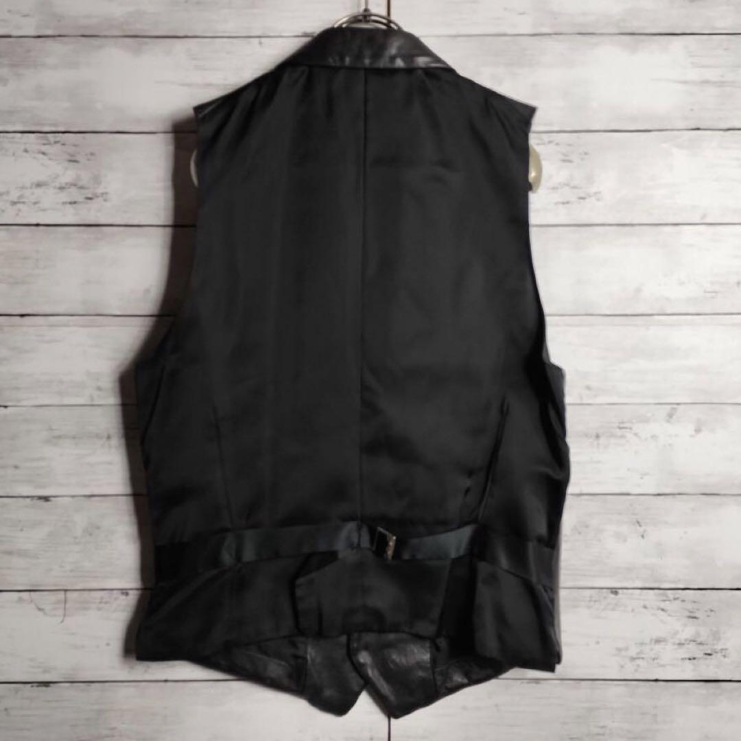 COMME des GARCONSコムデギャルソンオムドゥ レザーベスト 黒