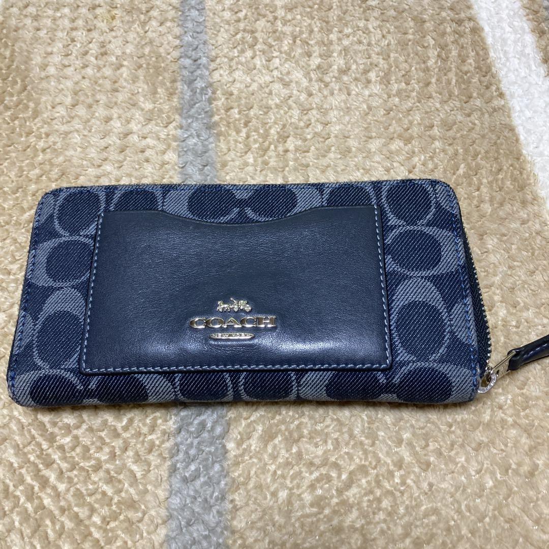 COACH ネイビー 長財布