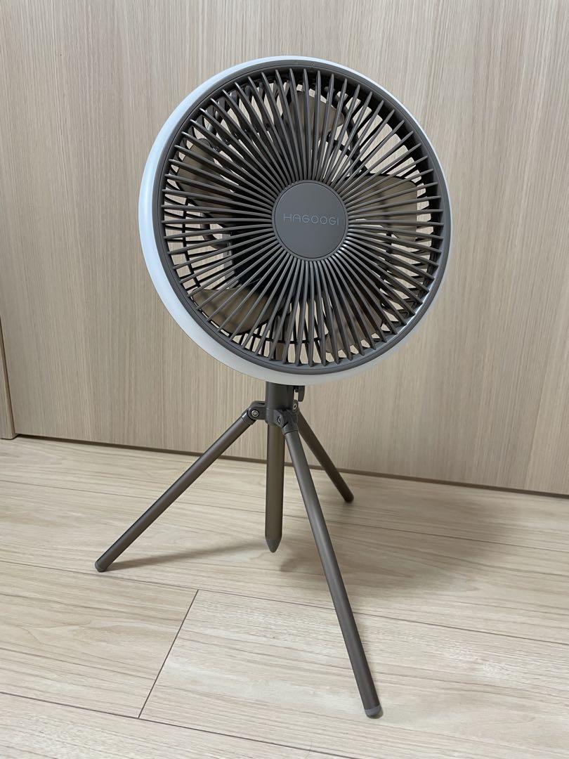 HAGOOGI 多機能コードレス扇風機 ブロンズ キャンプ アウトドア