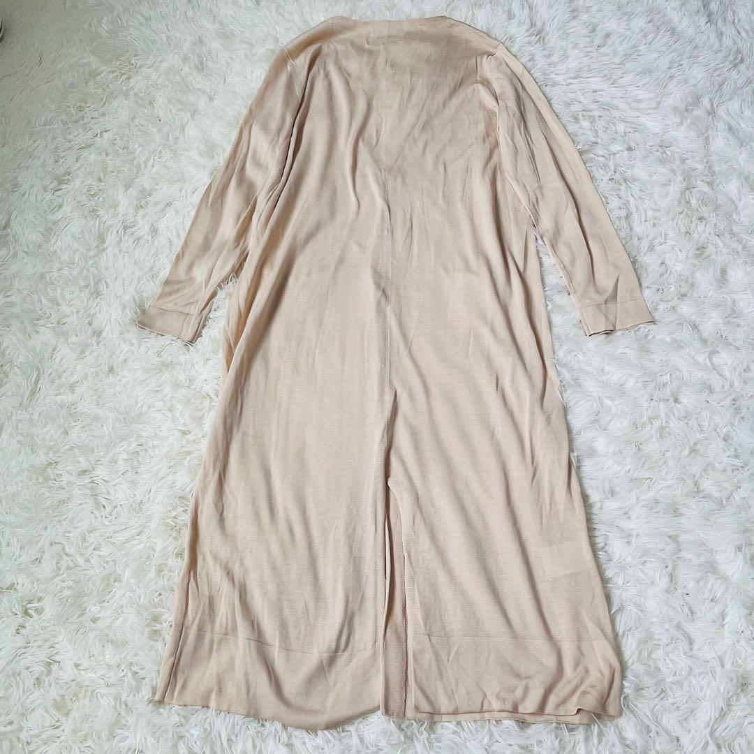 BEIGE ベイジ シルク70% ロング カーディガン - メルカリ