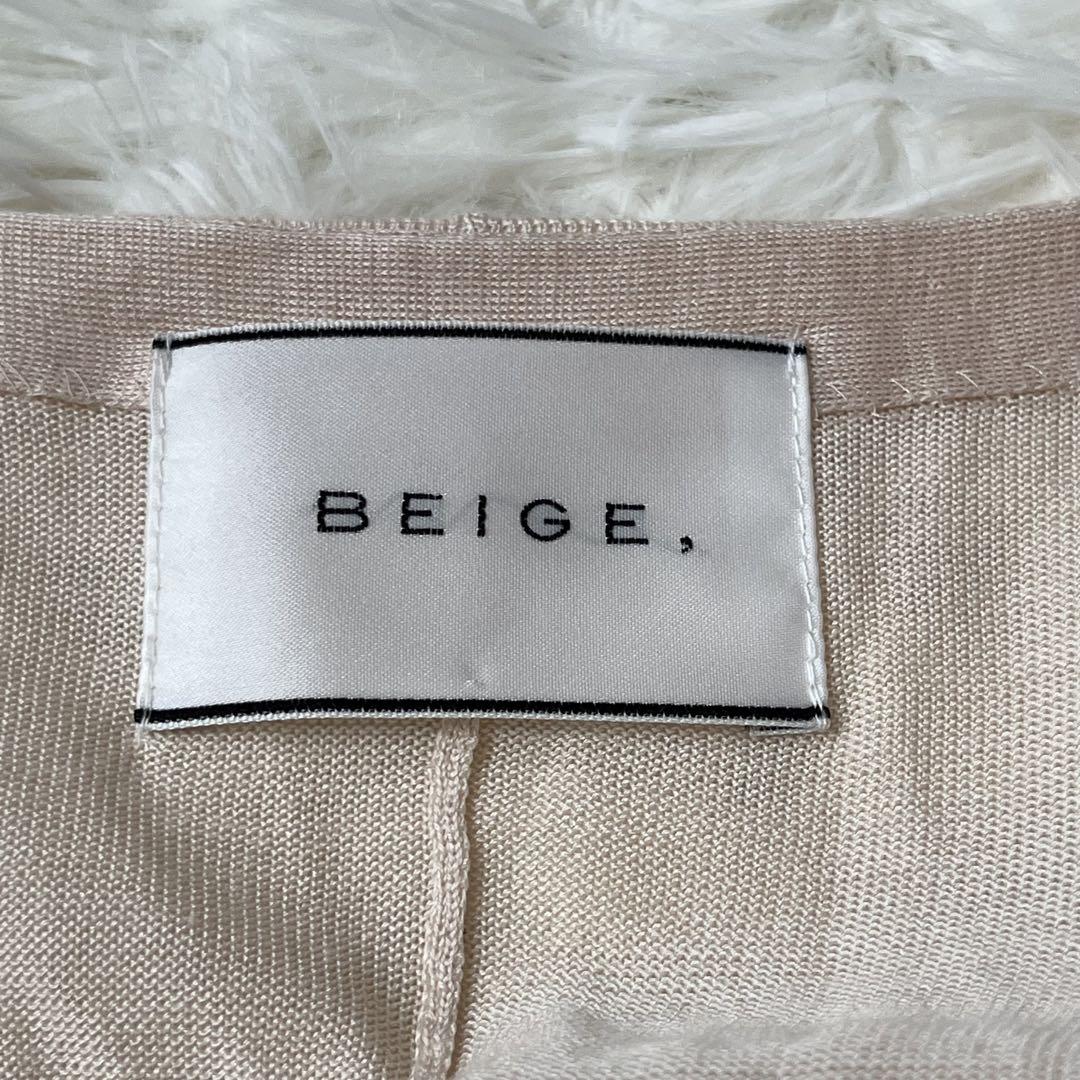 BEIGE ベイジ シルク70% ロング カーディガン - メルカリ