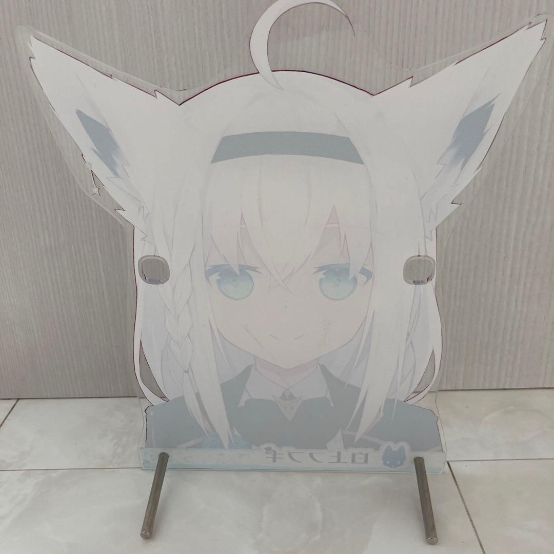 ホロライブ 執事眼鏡 白上フブキ メガネスタンド グラススタンド