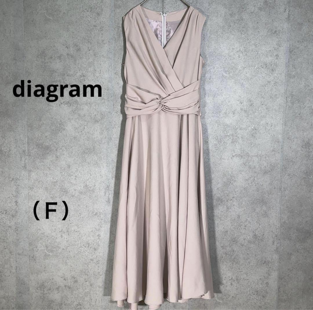 『diagram』ダアイグラム （Ｆ） ノースリーブワンピ ドレス 結婚式