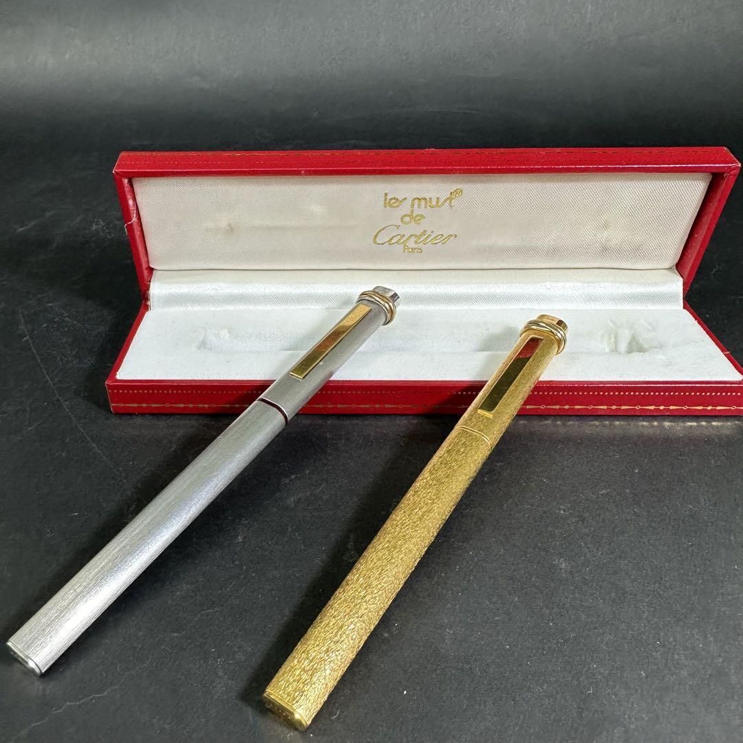 カルティエ Cartier トリニティ シルバー万年筆・ゴールド