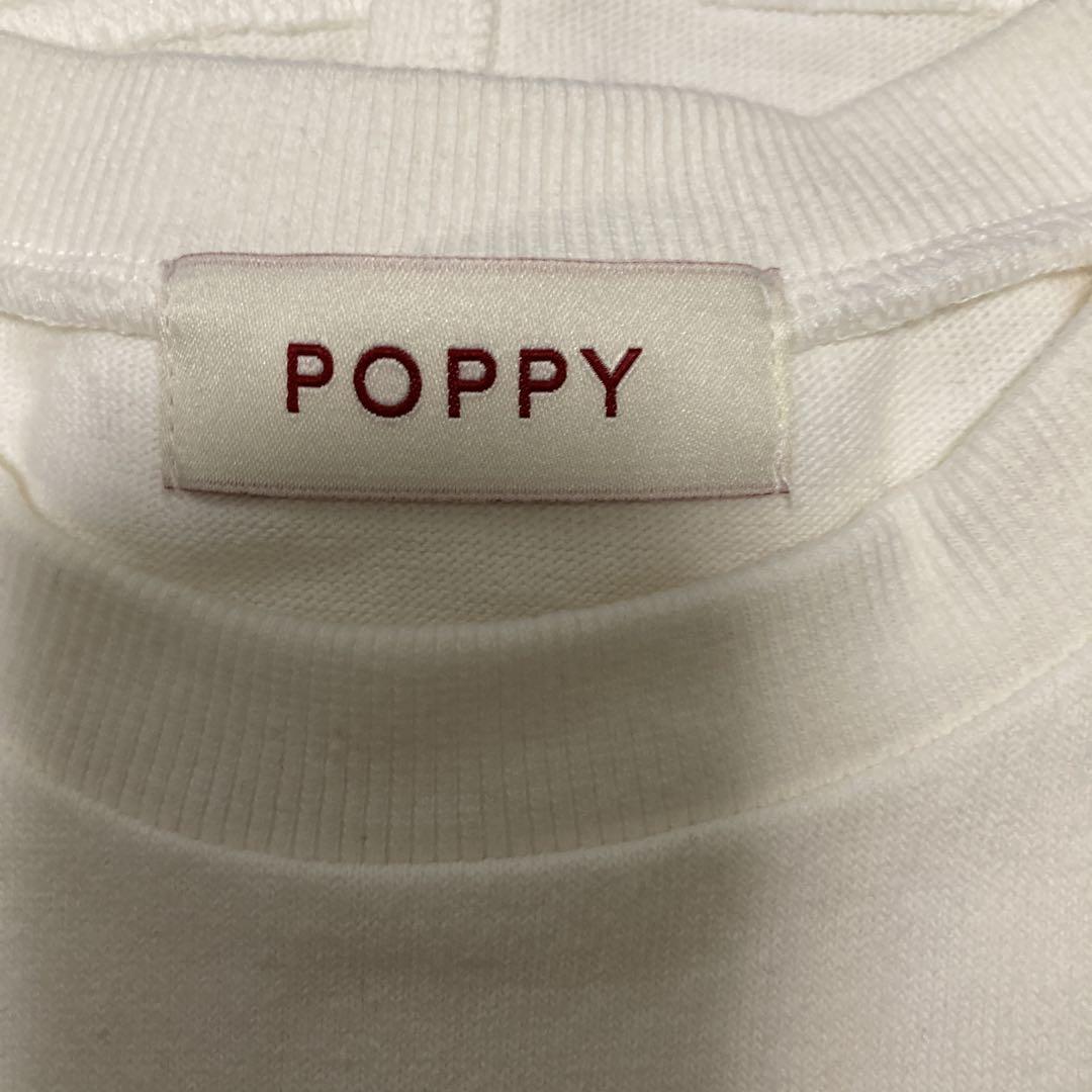 POPPY あさぎーにょ　ブルー　お花　Tシャツ