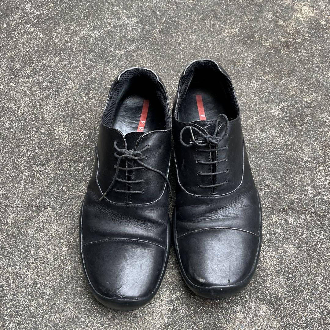 満点の prada shoes leather archive sport 靴