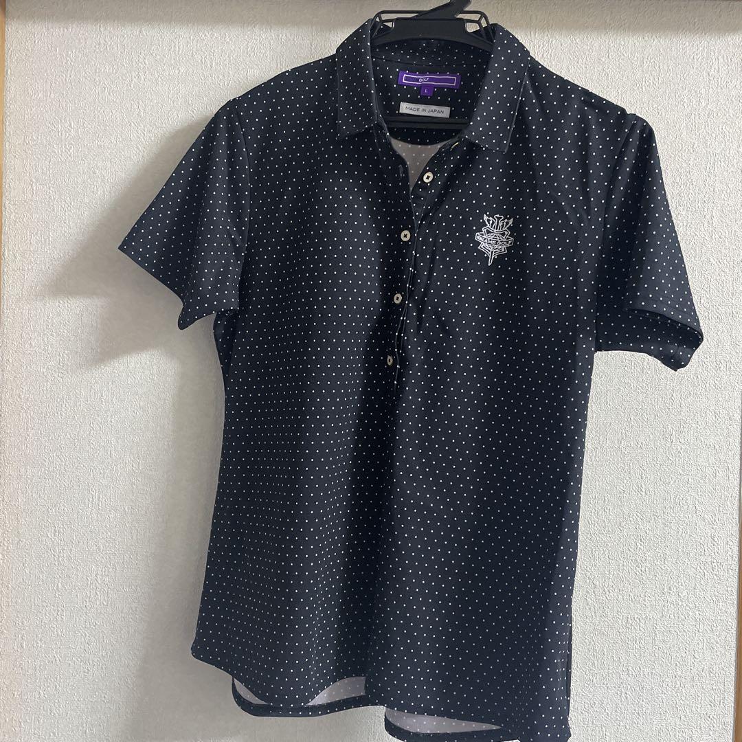 BEAMS GOLF ドット柄ポロシャツ