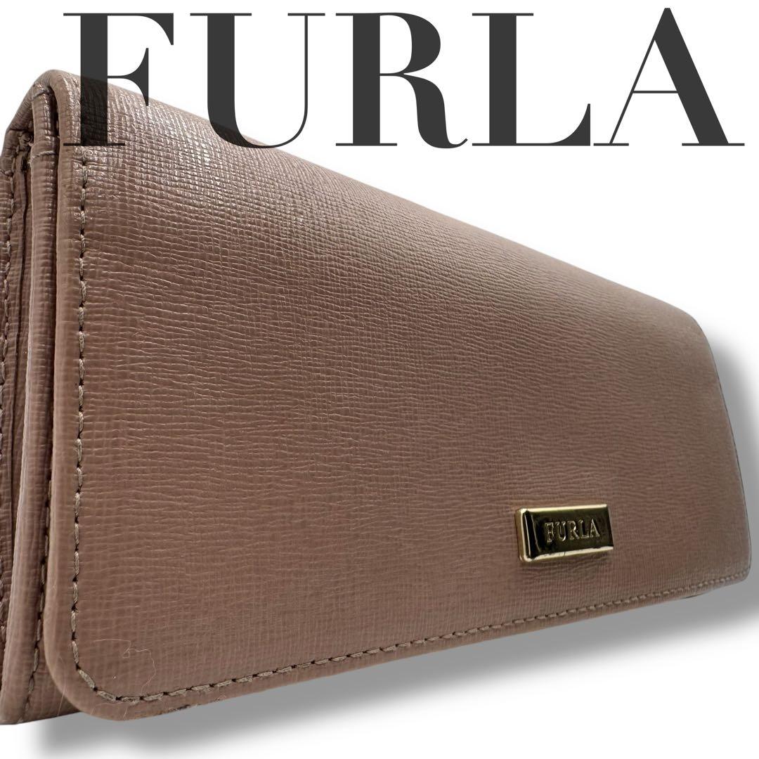 美品　FURLA フルラ　長財布　サフィアーノレザー ピンク