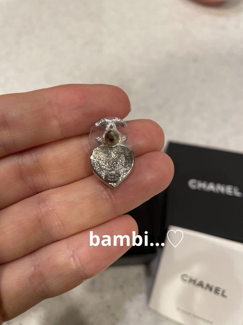 【CHANEL】　レア♡シルバーハートピアス