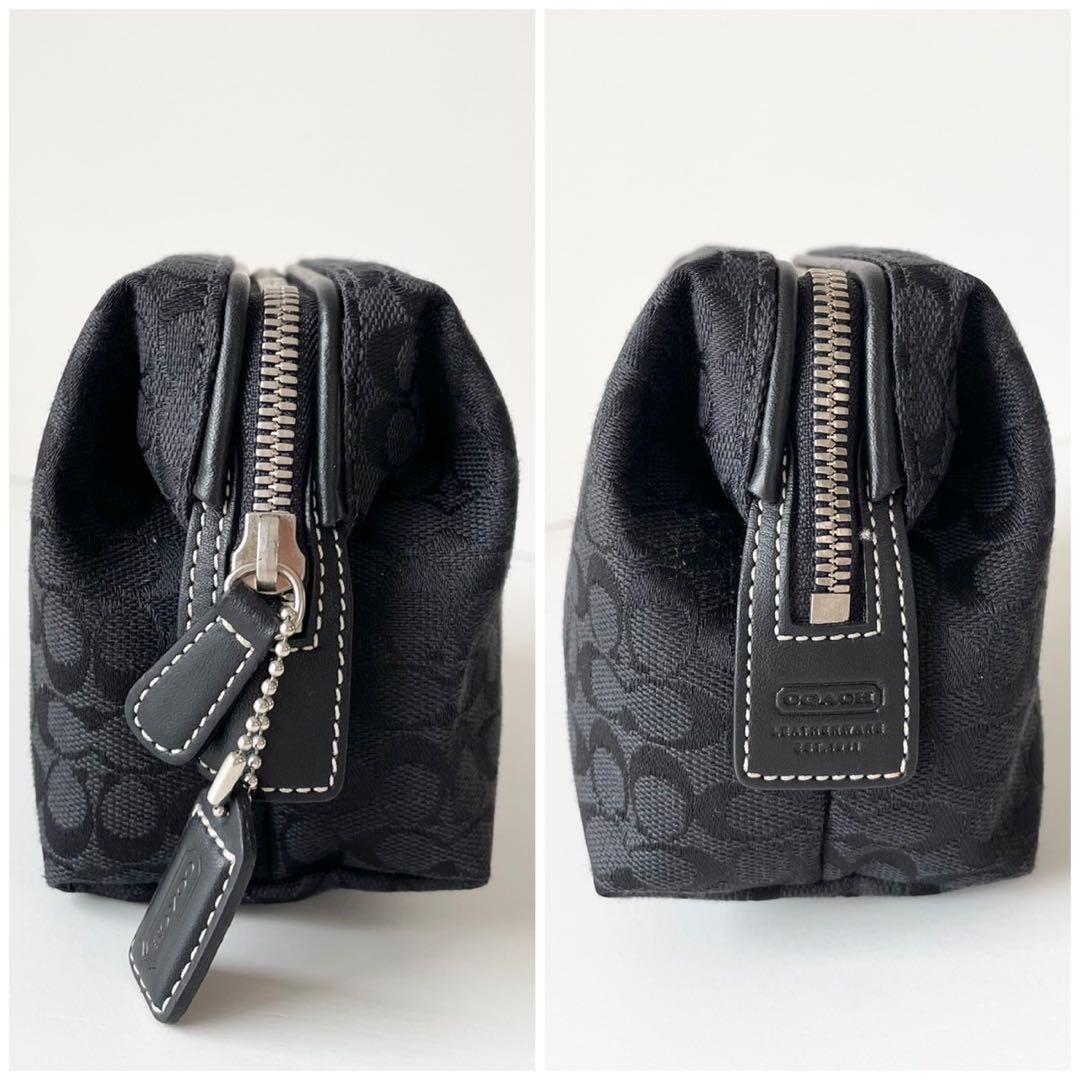 ブランド公式通販サイト ポーチ ほぼ新品】COACH 整理整頓 ジャガード 化粧ポーチ バッグ
