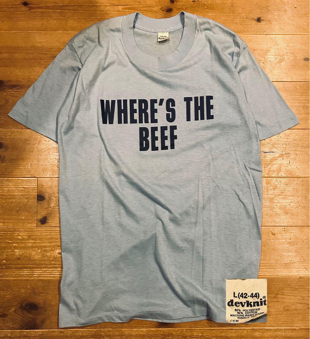 Tシャツ 古着 80s devknit お肉 USA製 極美品 シングルステッチ