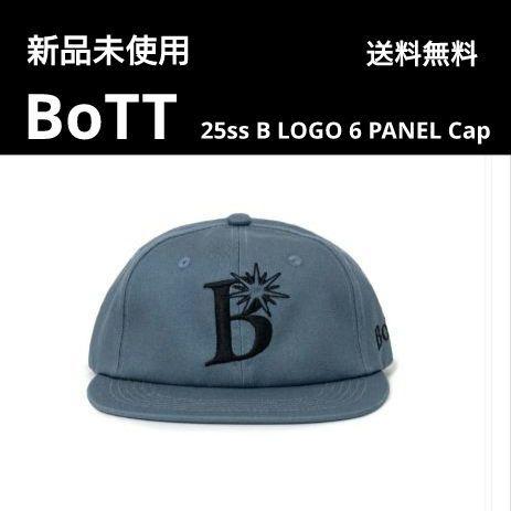 新品BoTT 25ss B LOGO 6 PANEL Cap 刺繍ロゴキャップ