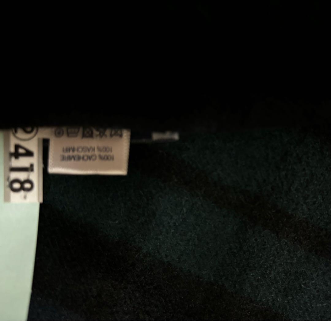 ジョンストンズ JOHNSTONS カシミア大判ストール BLACKWTACH
