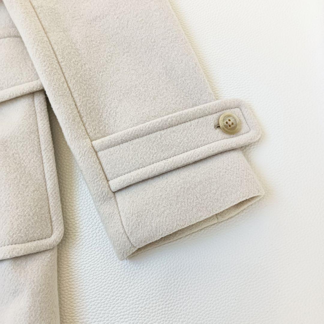 美品✨シップスSHIPS リアルファー2wayロングダッフルコート カシミヤ混 美品✨シップスSHIPS リアルファー2wayロングダッフルコート カシミヤ混