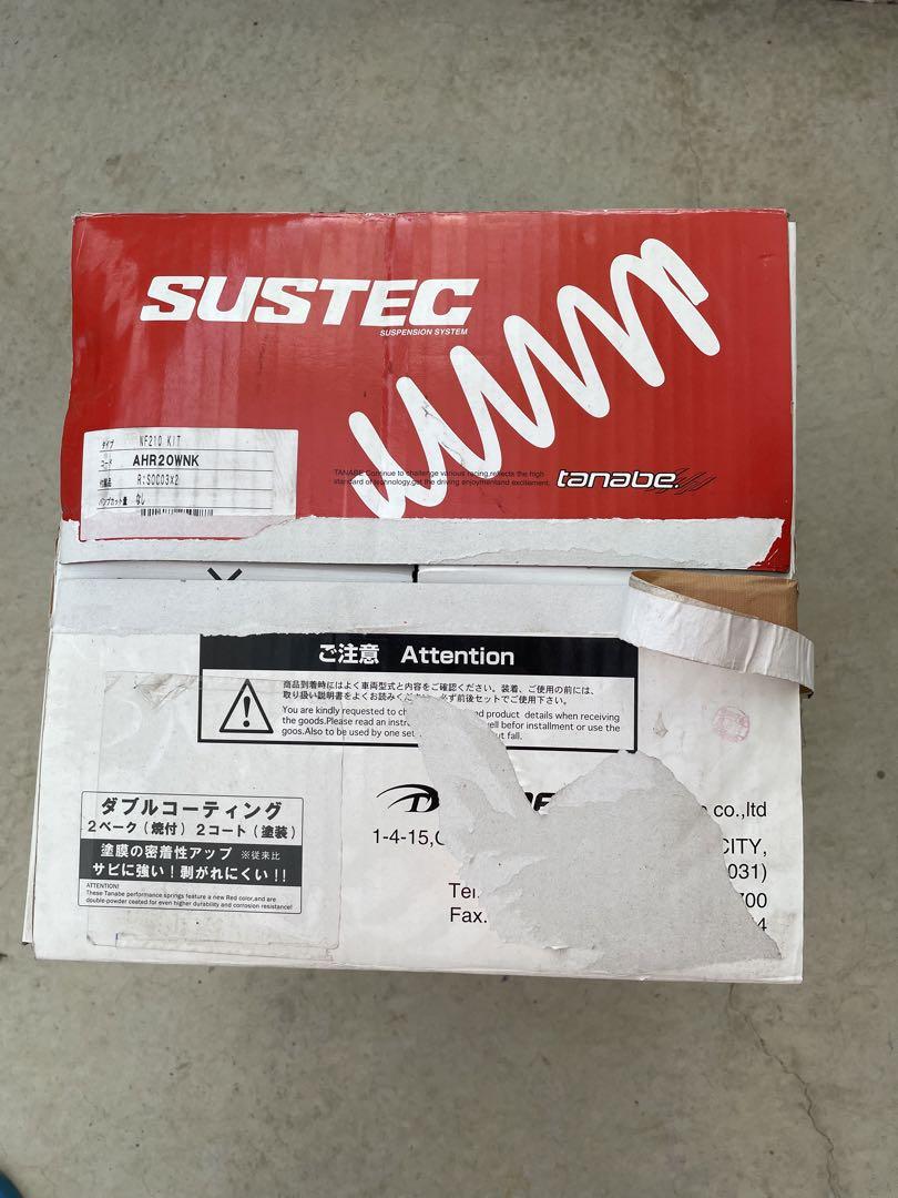 エスティマ　タナベ　前後サスペンション　スプリング　SUSTEC 4本