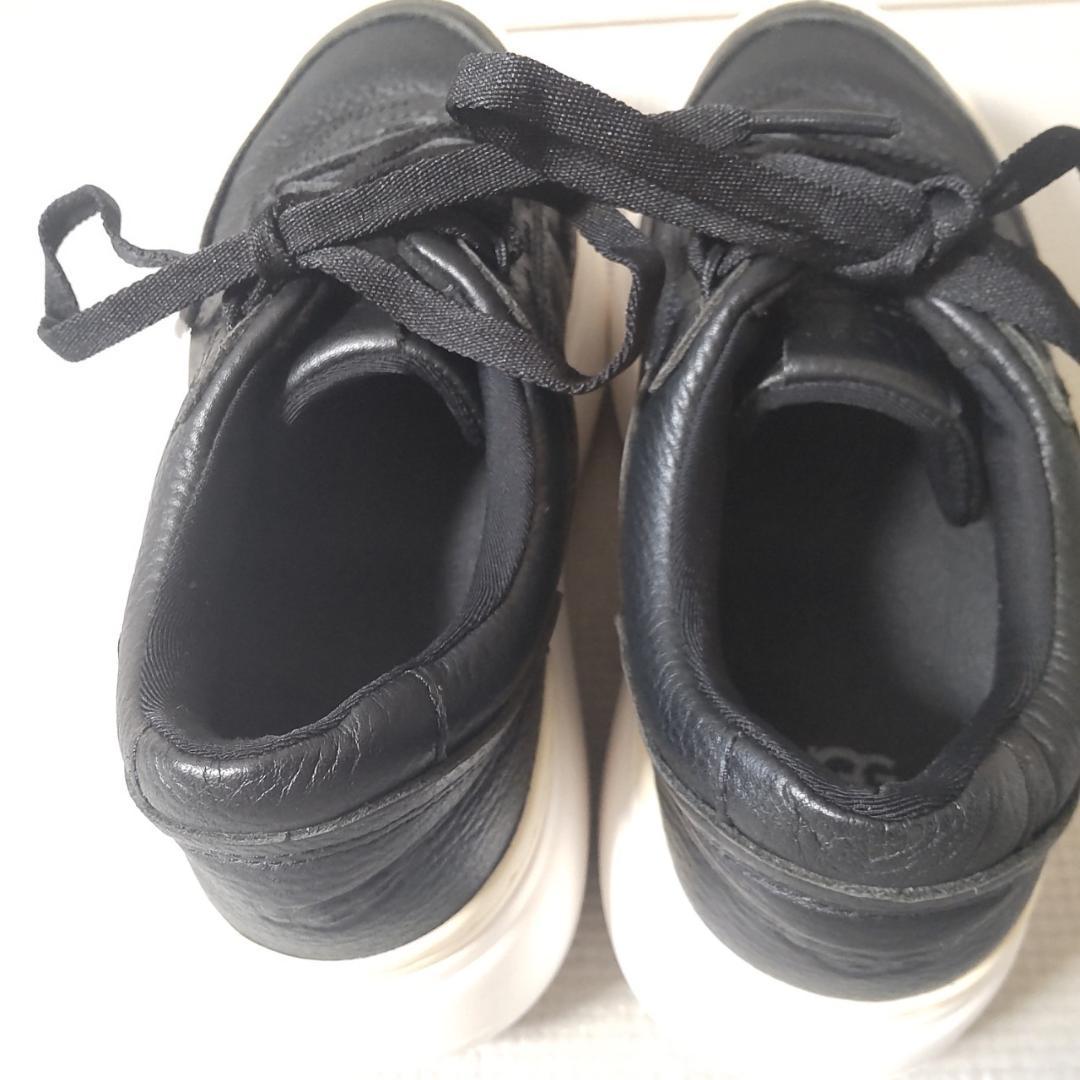 UGG Marin Mega Laceマリン メガ レース 厚底スニーカー 黒白