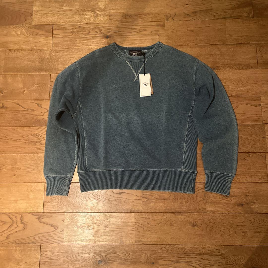 【美品】廃版 RRL スウェット 濃紺インディゴ　希少 希少☆ RRL(ダブルアールエル) Vintage インディゴ スウェット