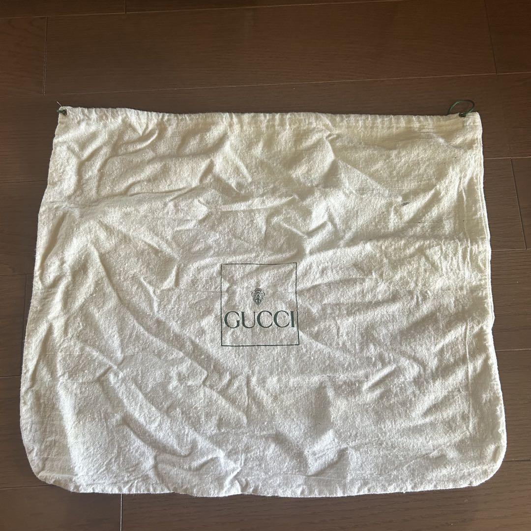GUCCI ブラック レザートートバッグ