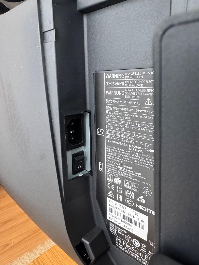 【美品】EIZO FlexScan EV3895-BK 2024年製