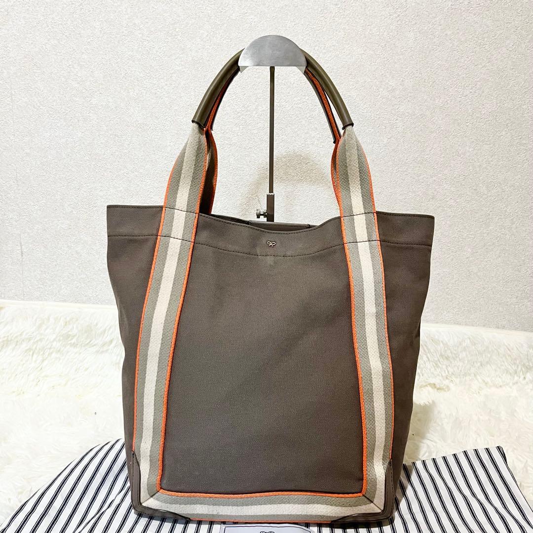 【希少】アニヤハインドマーチ　トートバッグ キャンバス レザー PontTote