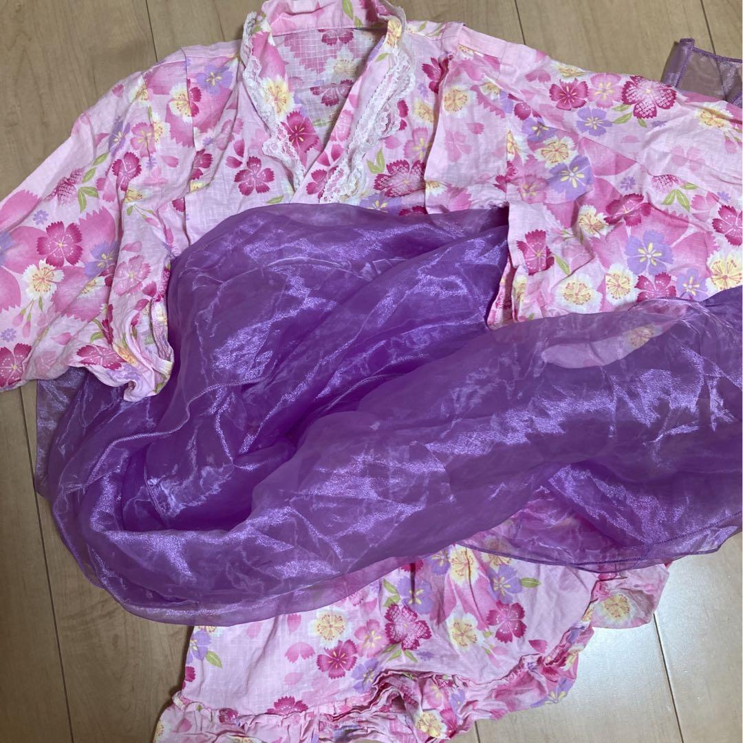 マザウェイズ　甚平　浴衣　ワンピース　浴衣ドレス