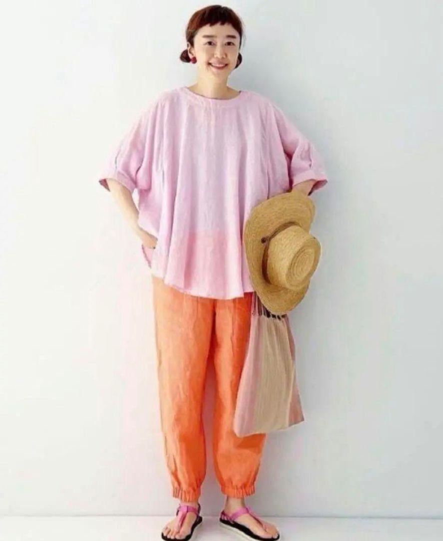 nest Robe リネンサークルフレアブラウス