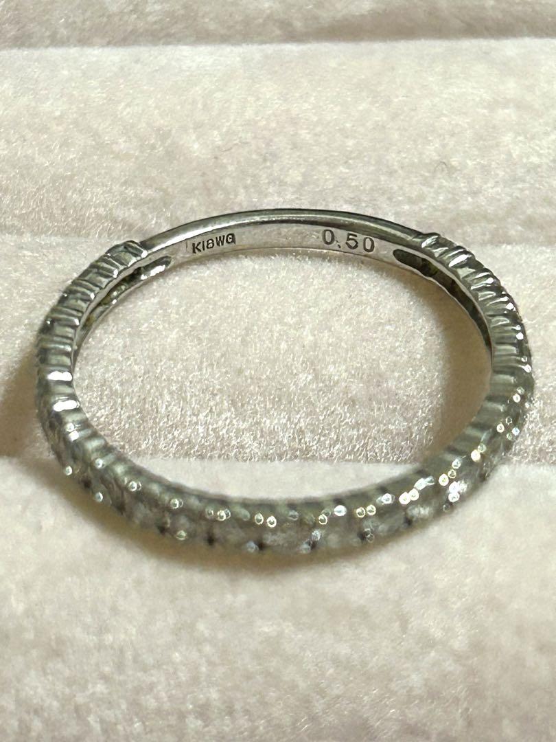 K18WG ダイヤモンド0.5ct エタニティリング
