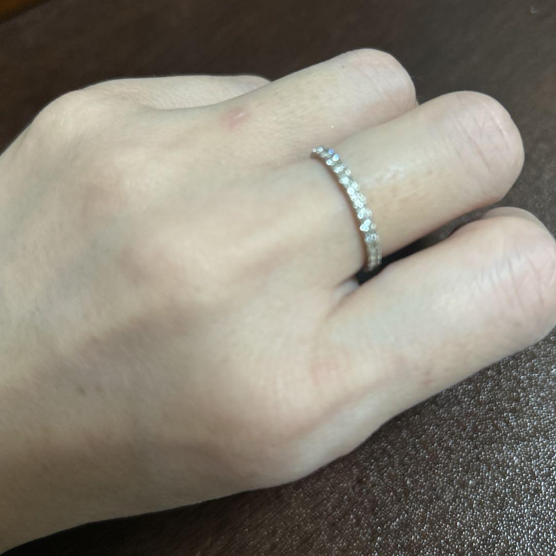 K18WG ダイヤモンド0.5ct エタニティリング