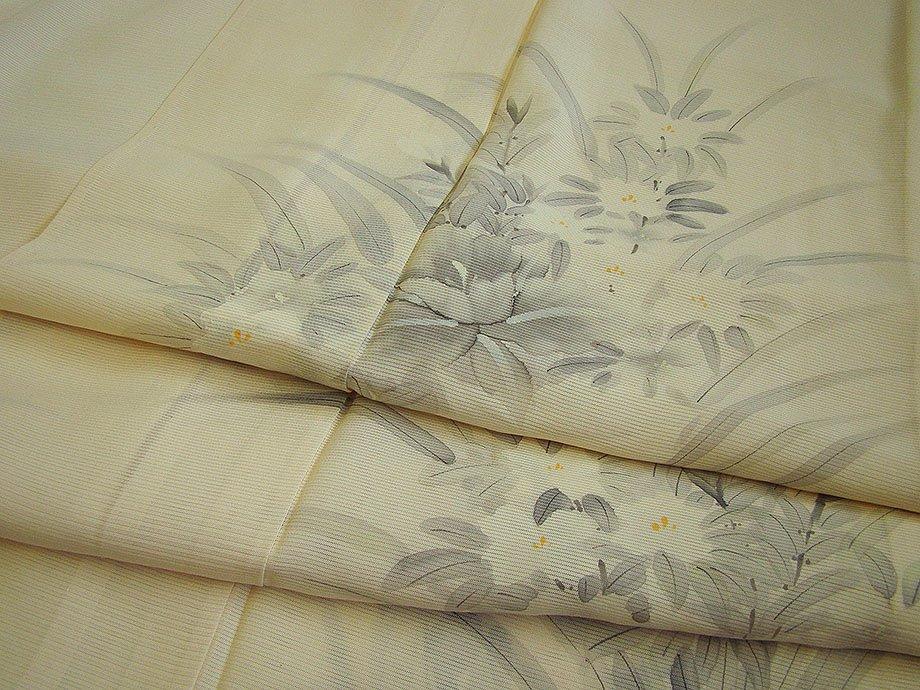 良品 夏物 駒絽 3本絽 附下げ・訪問着(正絹）仕立上り＜HH1499＞