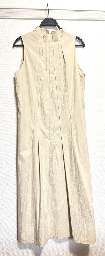 【Collozioni di moda】ノースリーブシャツワンピース ベージュ