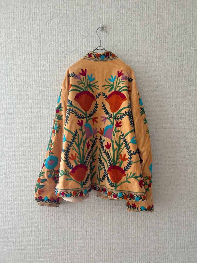 ベルベットスザニ刺繍ジャケット