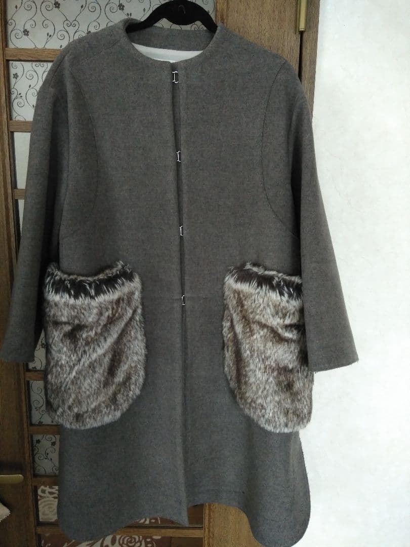 これからの季節に✴IENA★ LA BOUCLE ドッキングノーカラーコート