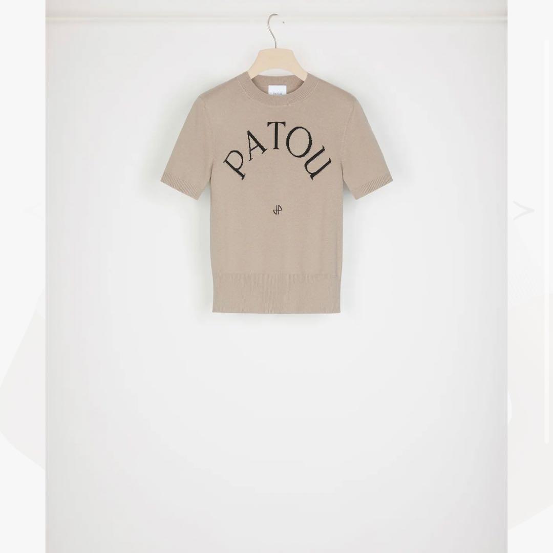 専用　パトゥ　patou ロゴ　ジャガード　ニット　トップス　ベージュ　茶色