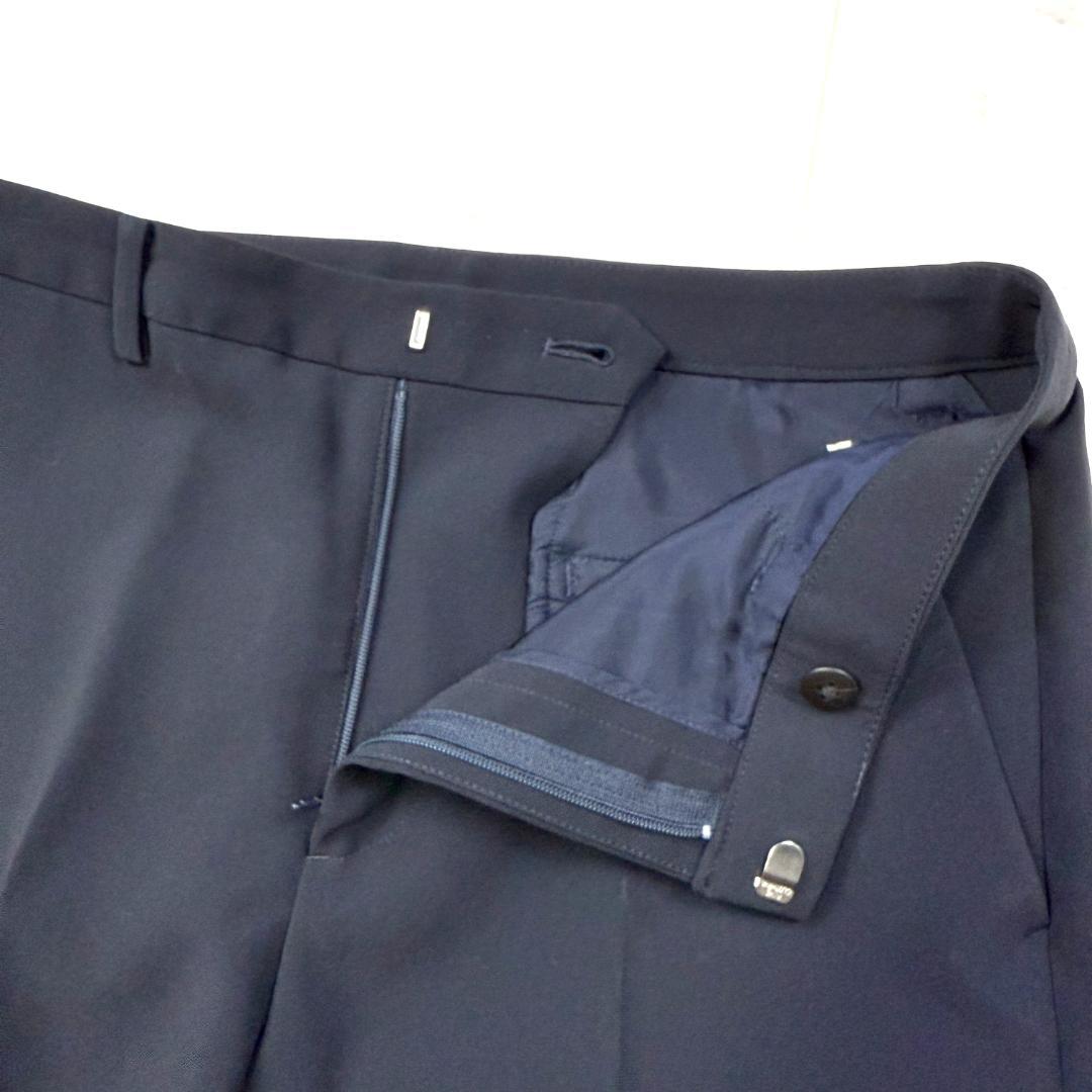 UNITED ARROWS ノーカラー セットアップ スーツ ネイビー 38 M
