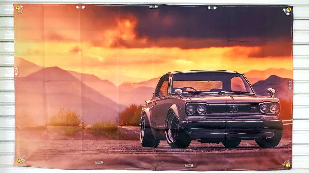 ハコスカ バナー P172 高品質 15 90 タペストリー 限定フラッグ メルカリ