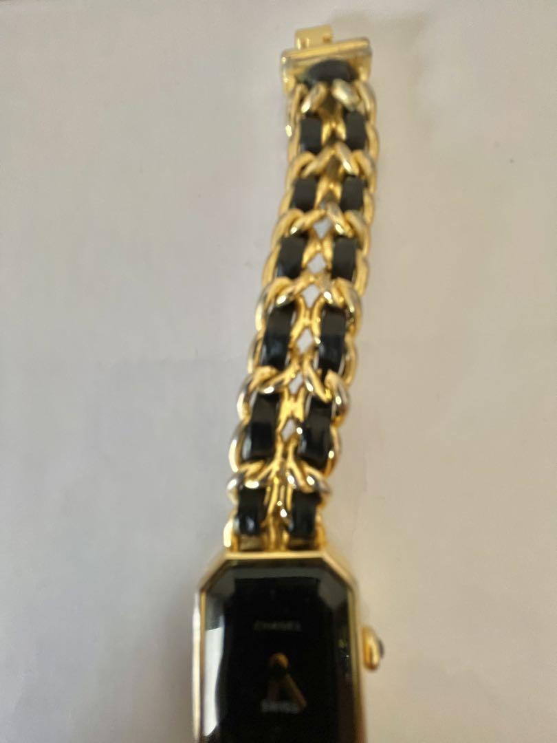 【ジャンク品】CHANEL シャネル ゴールド ブラック レディース 時計