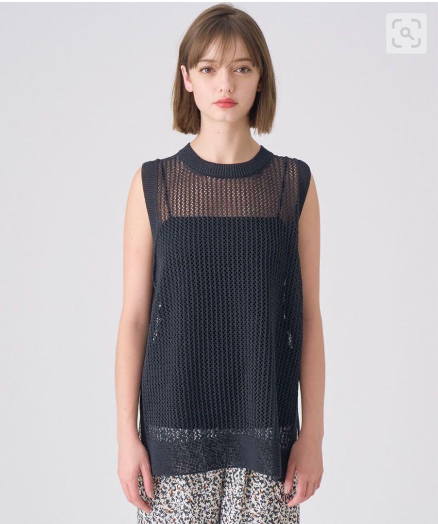 ANAYI 2024秋冬　和紙メッシュロングジレ