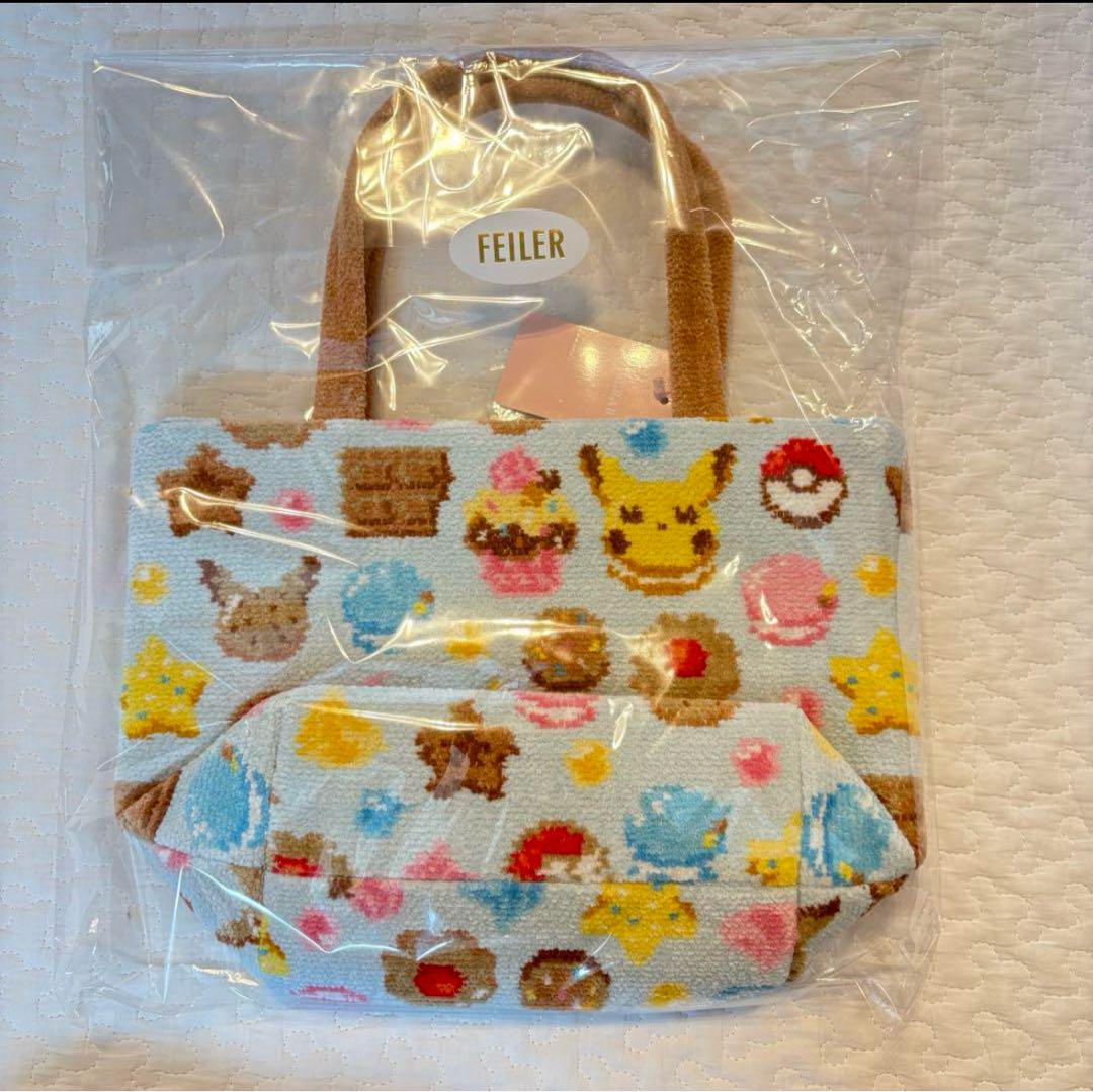 FEILER ピカチュウ ハッピースウィーツ 舟形ポーチS & バッグ
