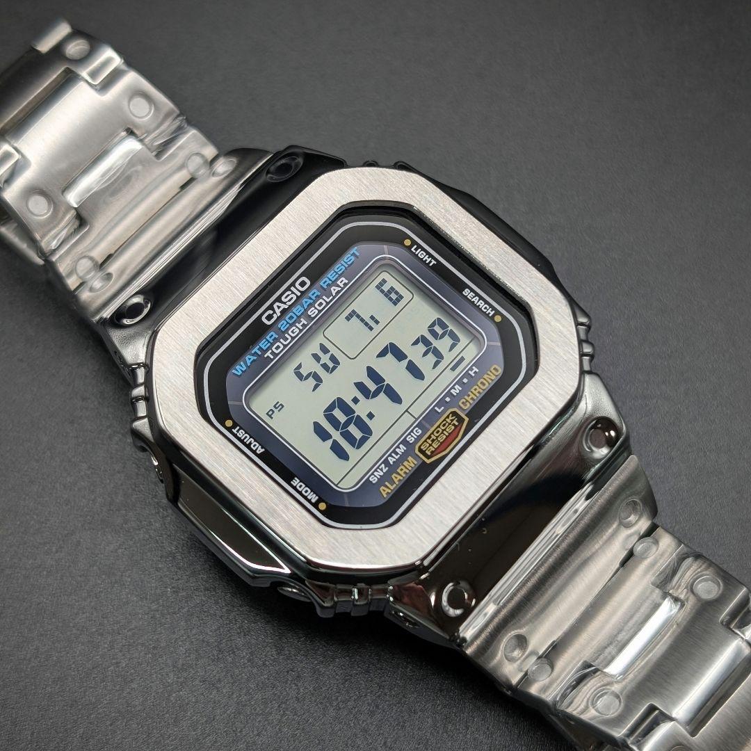 激安正規品 タフソーラー G5600E G-SHOCK 美品 シルバーフルメタル メルカリ - 時計
