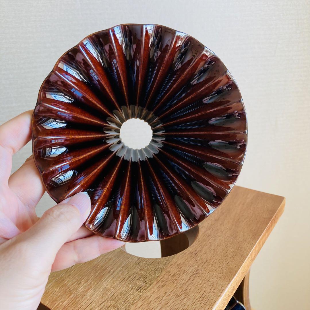 ★akotaka★ ドリッパー ドリップスタンド フレア 陶器製 木製3色