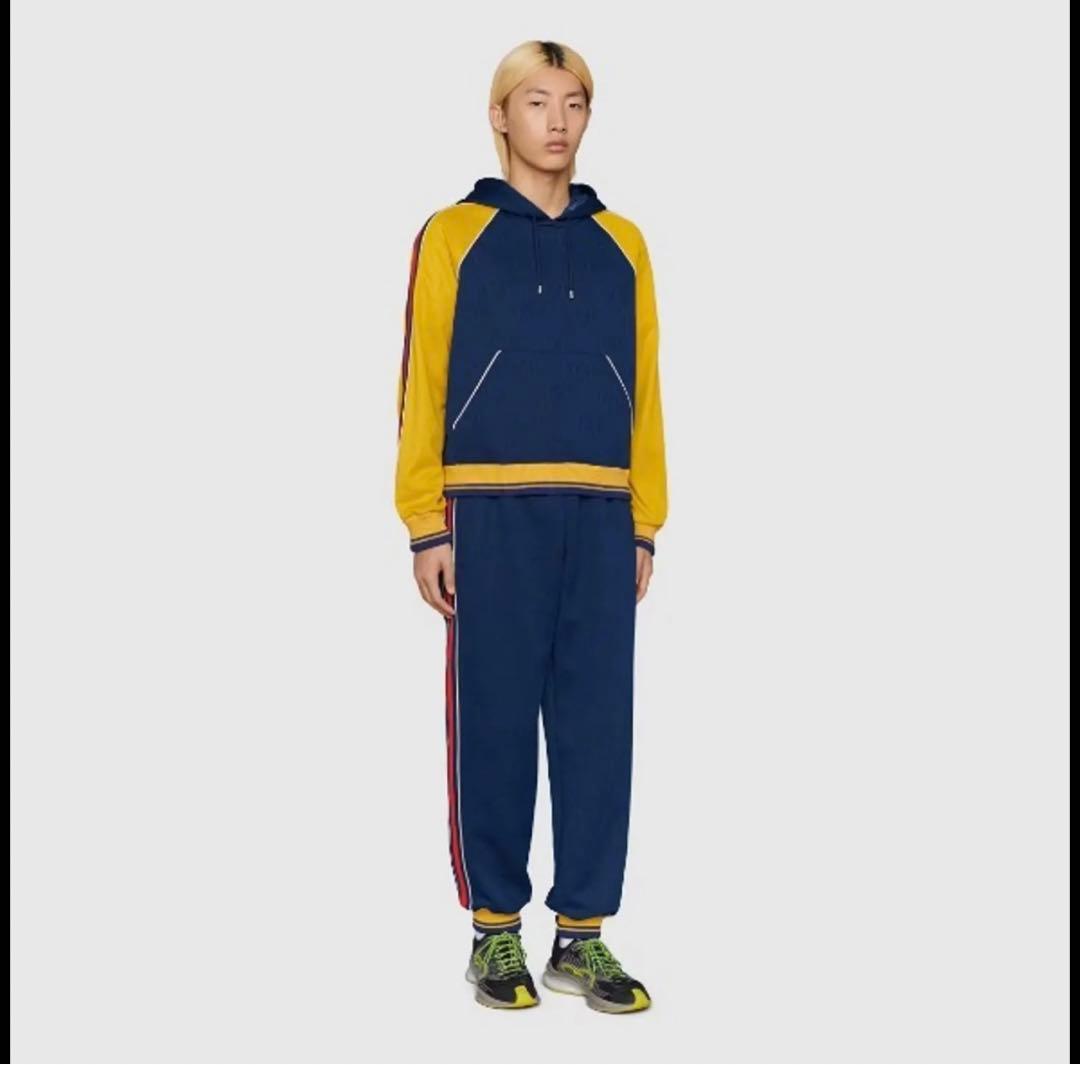 GGジャカード フーデッド スウェットシャツ&パンツ | www