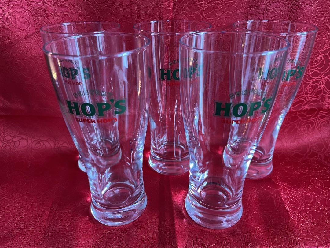 ホップス 5個セット ビールグラス 昭和レトロ
