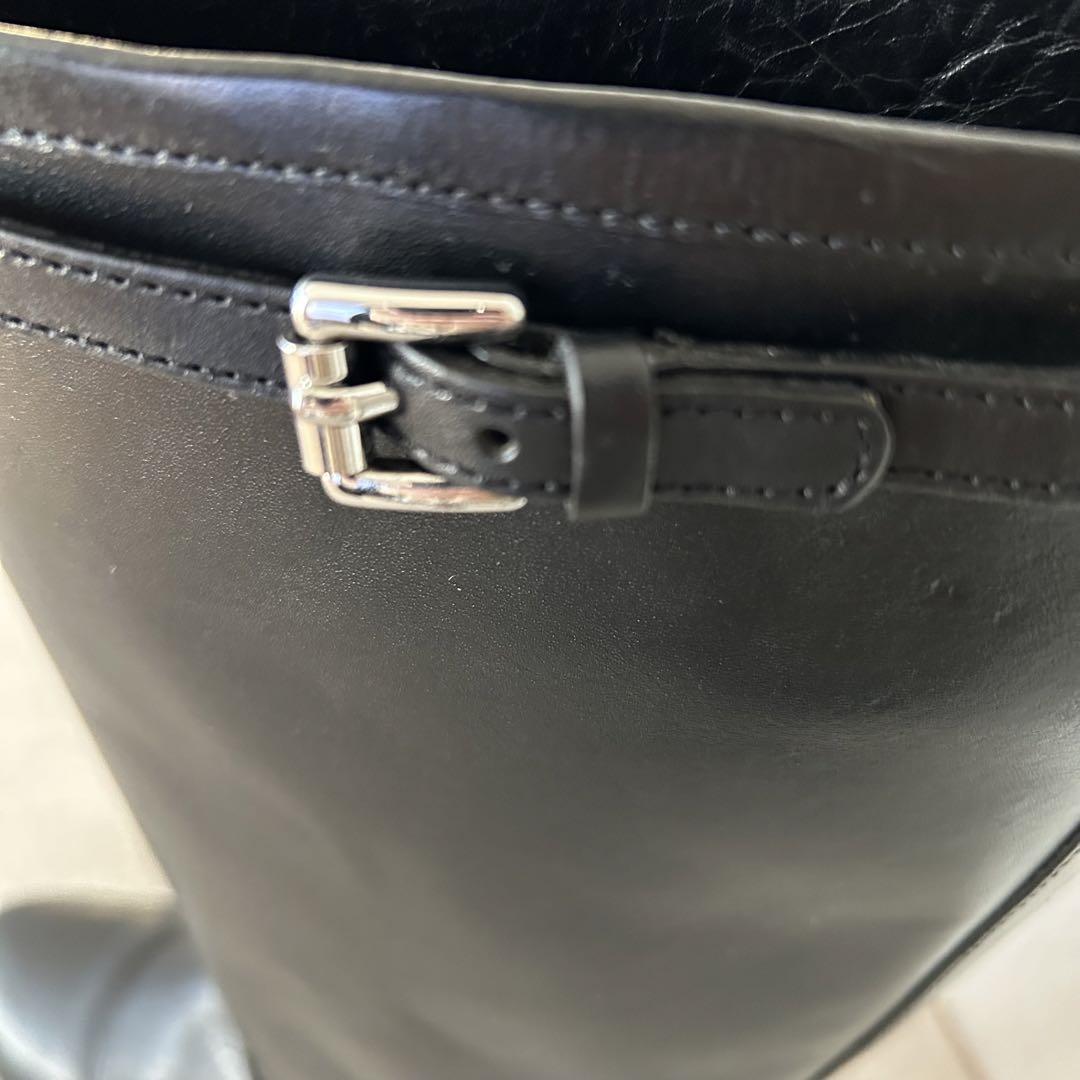 COACH コーチ　2WAY サイドゴアブーツ　黒　ロングブーツ　保存袋付き