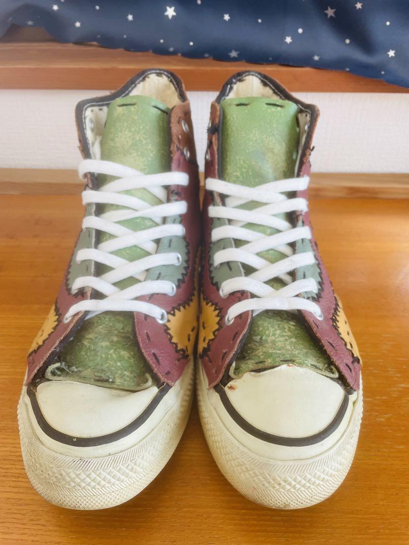 超希少1点物！USCONVERSE ハンドメイド パッチワーク シューズ