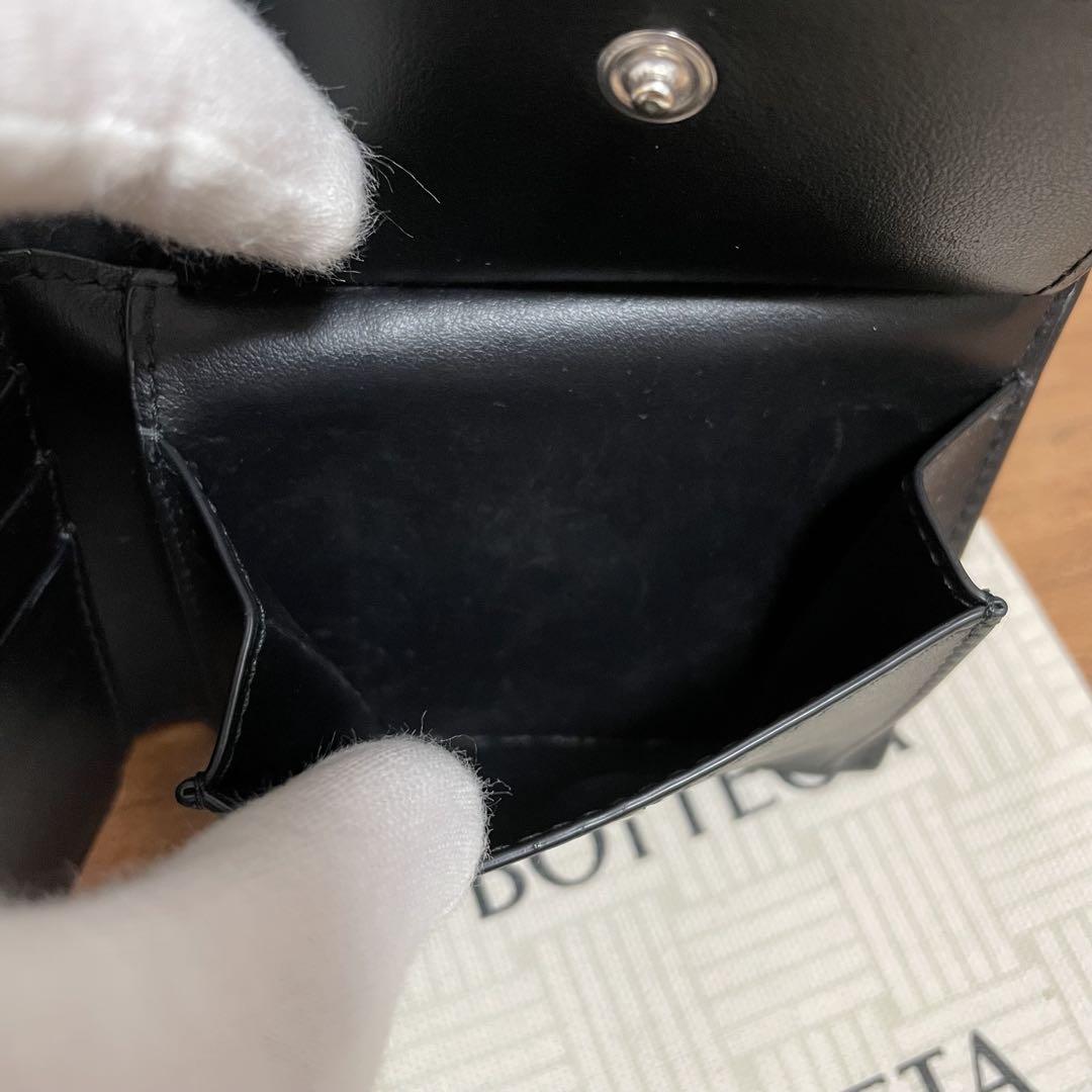 BOTTEGA VENETA 二つ折り財布　コインケース付き ブラック